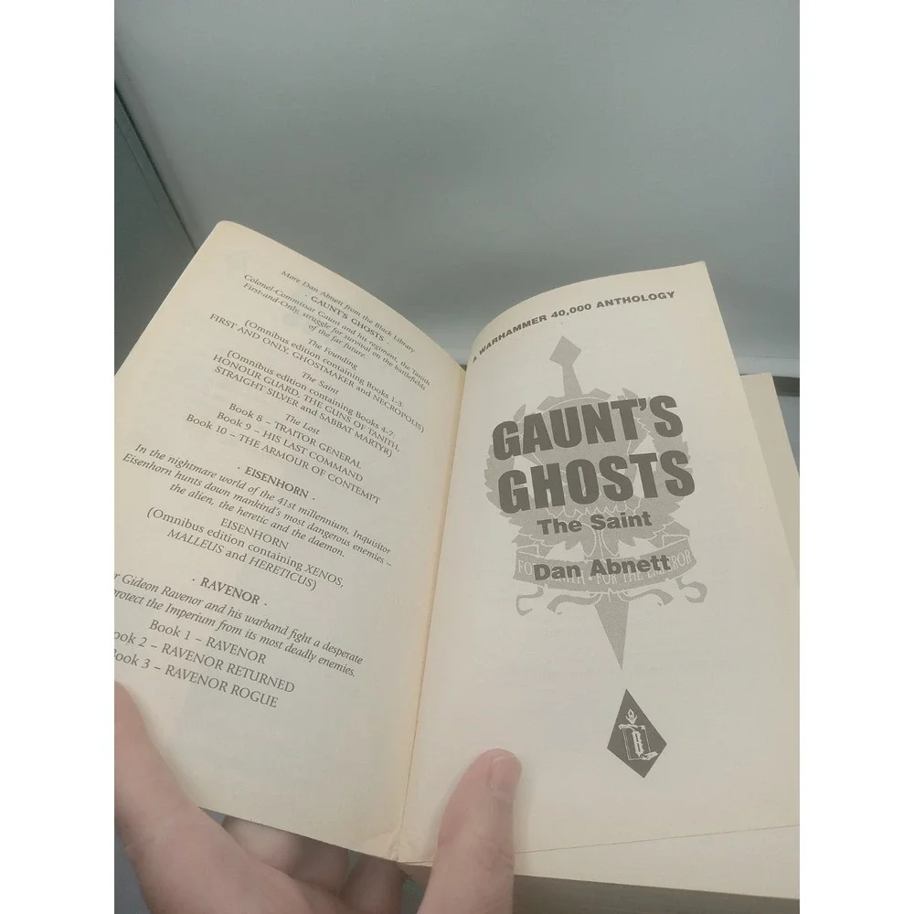 Warhammer 40k The Saint Dan Abnett A Gaunt's Ghosts Omnibus Book Black Library